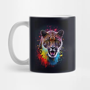 Splatter Paint Jaguar Mug